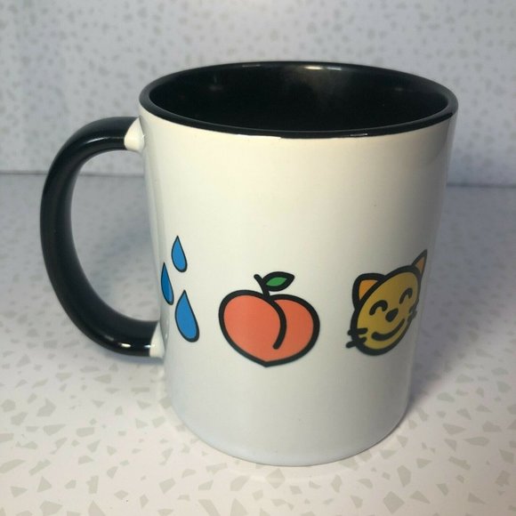 NEW WAP Emoji Cardi B Megan Thee Stallion We+ A$$ Pvssy Blk Wht Coffee Mug 11oz - Picture 1 of 3